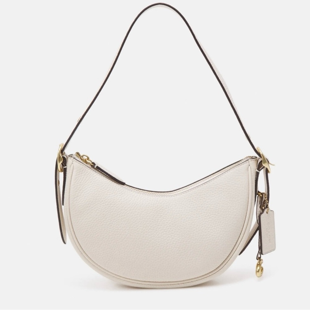 Brand New with Tags Luna Shoulder Coach bag in Chalk